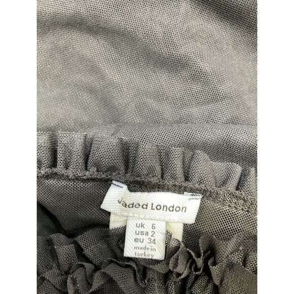 Jaded London Maxi 'Fatale' Black Polyester Dress Size  2 - Picture 4 of 5